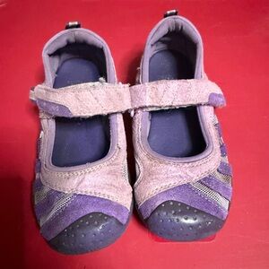 pediped Purple and Lavender Mary Jane Sneakers